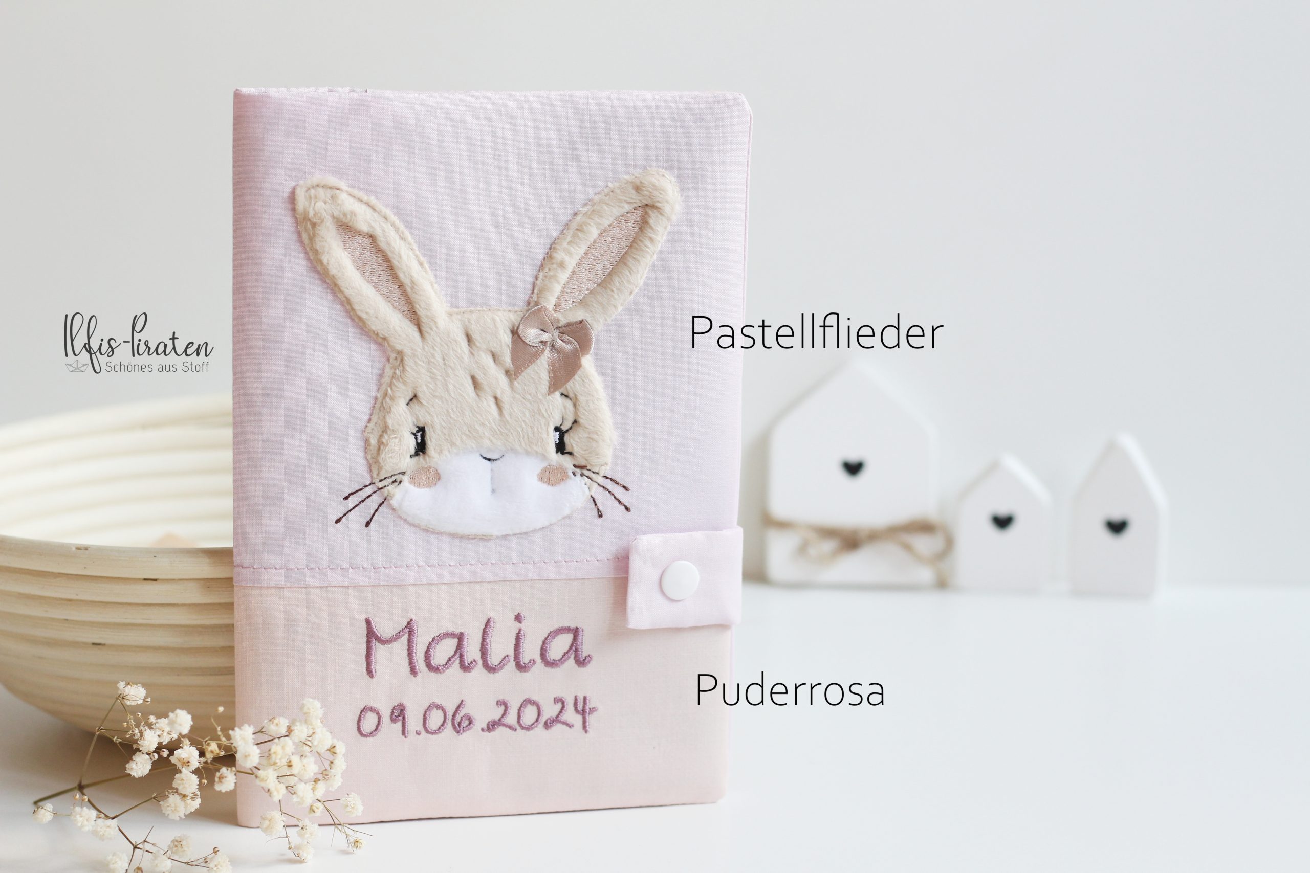 Gesundheitsheft Hülle Hasenkopf Design für Jungen und Mädchen