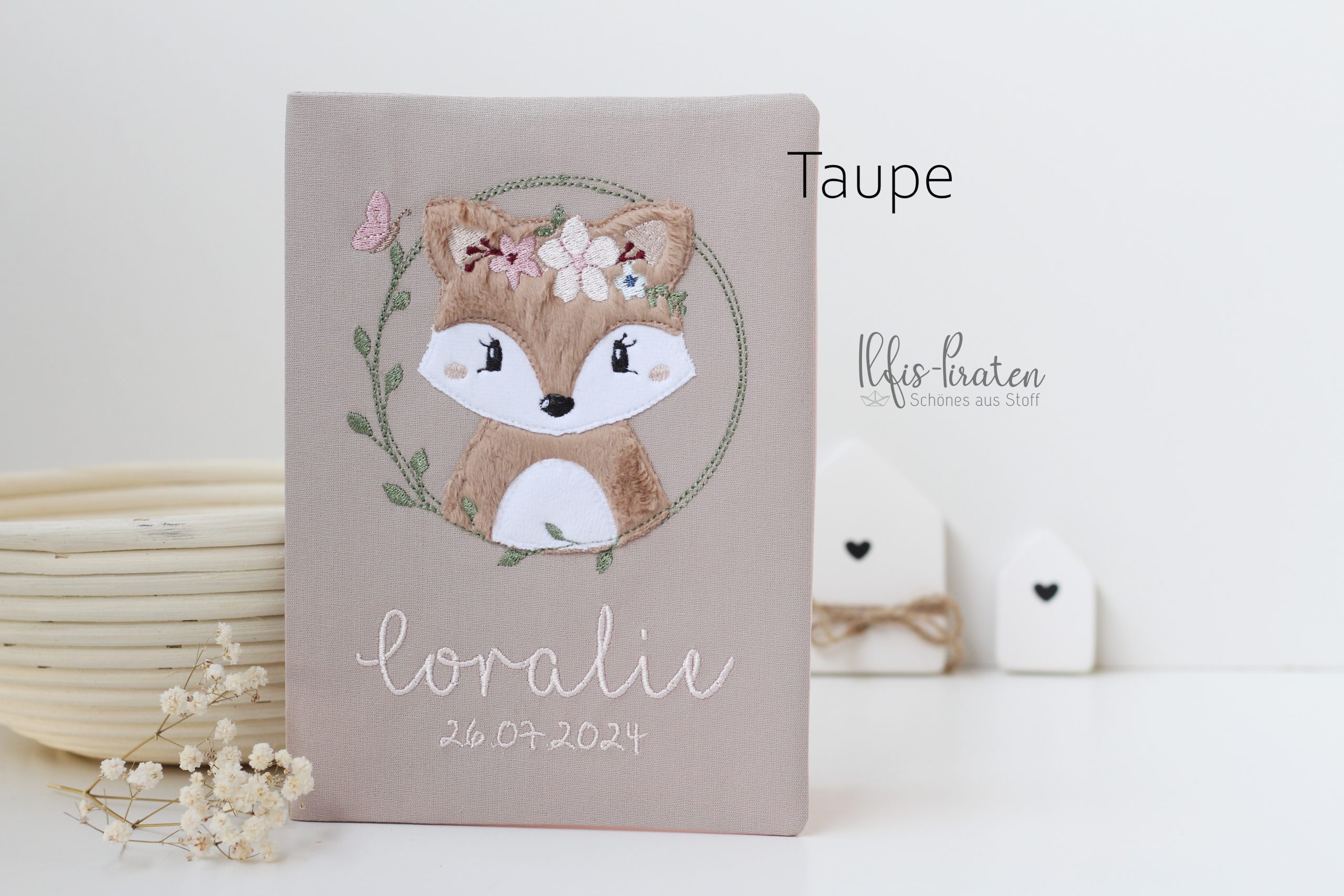 Gesundheitsheft Hülle Boho Fuchs Design für Mädchen