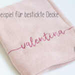 Warme Babydecke personalisierbar - Altrosa – Bild 3