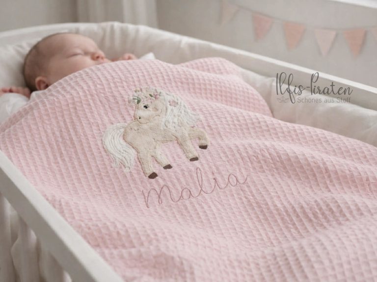 Decke aus Waffelpique