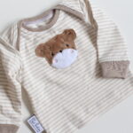 Grösse 62:Langarmshirt mit Bärenkopfmotiv