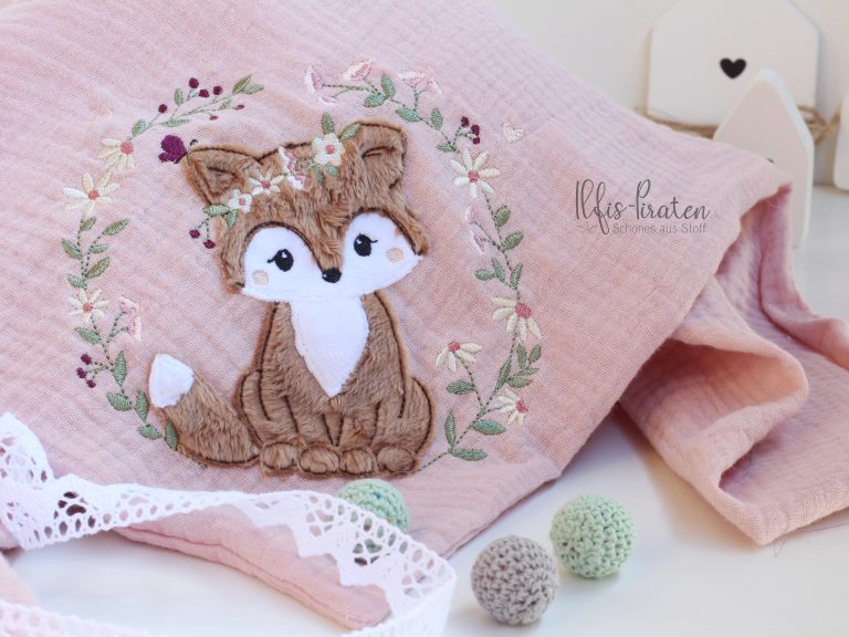 Sofortkauf: xxl-Musselinhalstuch Kleiner Fuchs