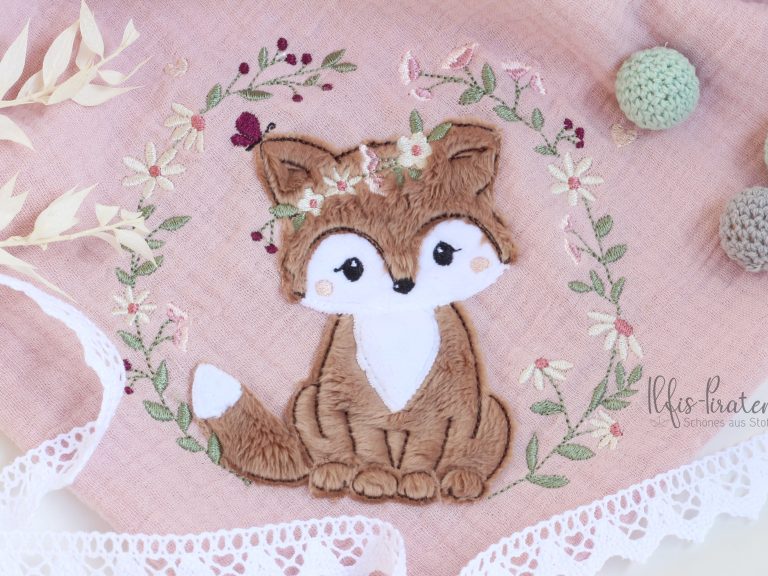 Sofortkauf: xxl-Musselinhalstuch Kleiner Fuchs