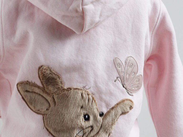 Sweatjacke mit süssem Hasen Gr. 24-36 Monate