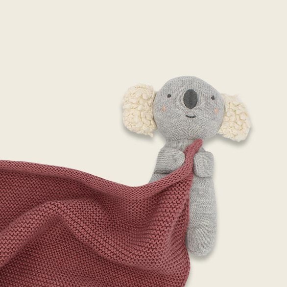 "Personalisierbares Koala-Kuscheltuch für Babys – liebevoll gestaltetes Tiermotiv"